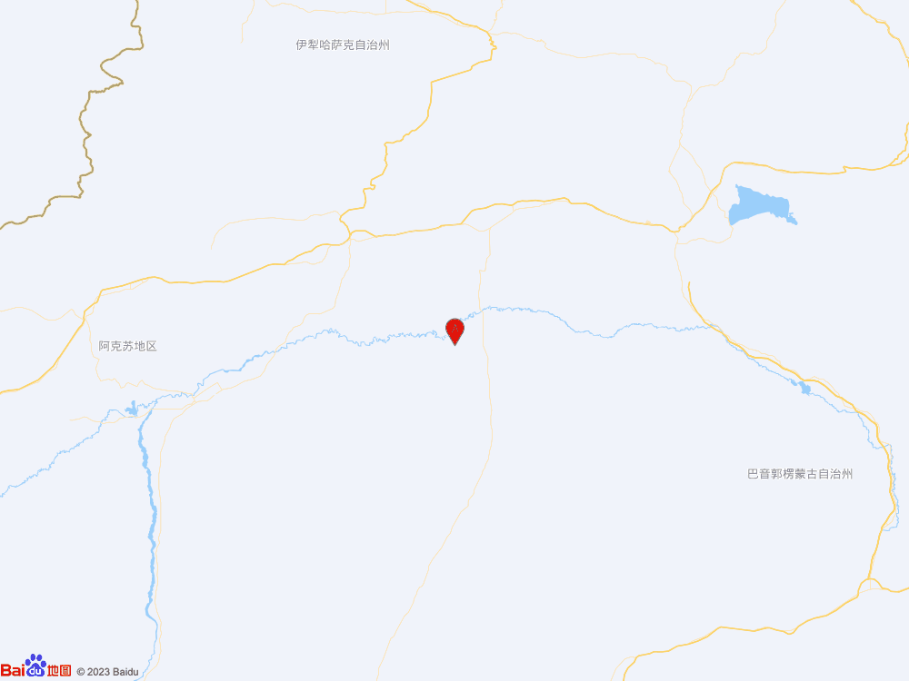 新疆阿克苏地区库车市（北纬40.95度，东经83.97度）发生3.0级地震